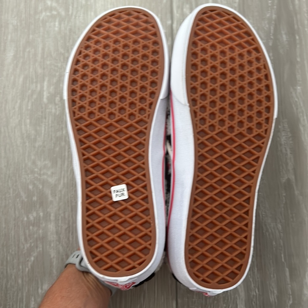 Vans Black and Pink Checkered Women's Shoes - Picture 5 of 5